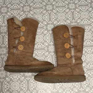 UGG Bailey Tan Sheepskin Lined Boots
